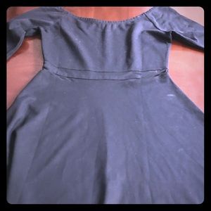 Short black formal dress.